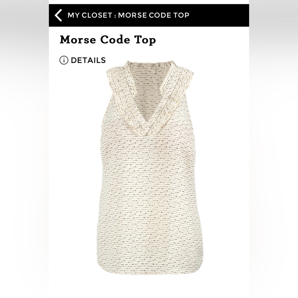 CAbi Cream Polka Dot Blouse